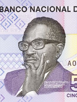 Agostinho Neto a portrait from Angolan money - Kwanza