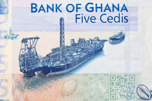 Ntomme oil fields	from Ghanaian money - Cedis