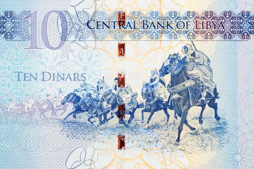 	Al Mukhtar horsemen from Libyan money - Dinars