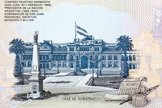 Government office from old Argentinian money - Peso