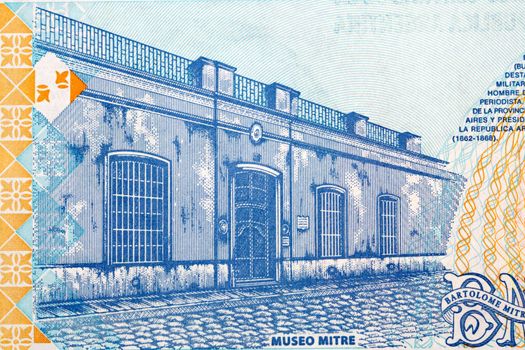 Mitre Museum in Buenos Aires from Argentinian money