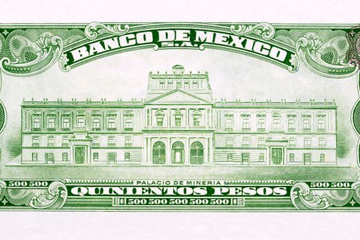 Mining Palace from old Mexican money - Pesos
