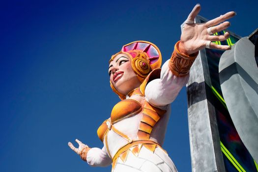 Photographic documentation of the papier-mâché masks of the Viareggio Carnival 