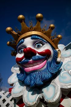 Photographic documentation of the papier-mâché masks of the Viareggio Carnival 