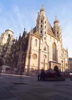 View of the St. Stephen's Cathedral in Vienna