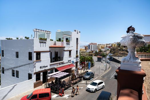 July 29, 2019.Canary Islands, Spain. The streets of the old town of Icod de Los Vinos on the island of Tenerife.