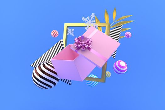 3d illustration for new year holidays and Christmas