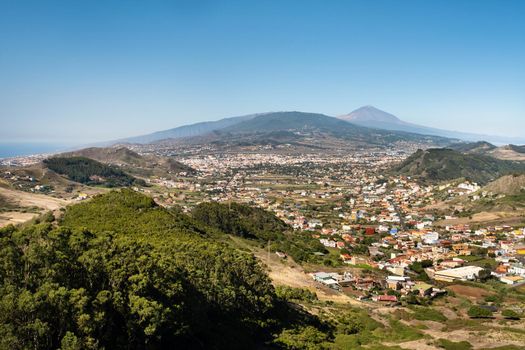View of the Teide volcano on the island of Tenerife. Canary Islands, Spain.