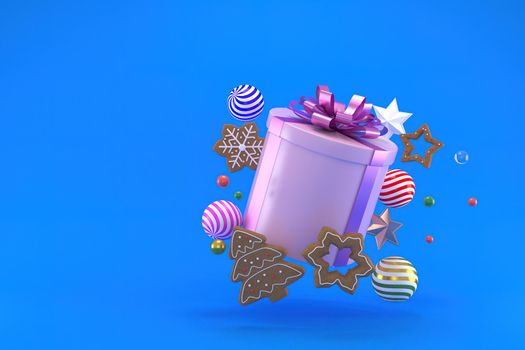 3d illustration for new year holidays and Christmas