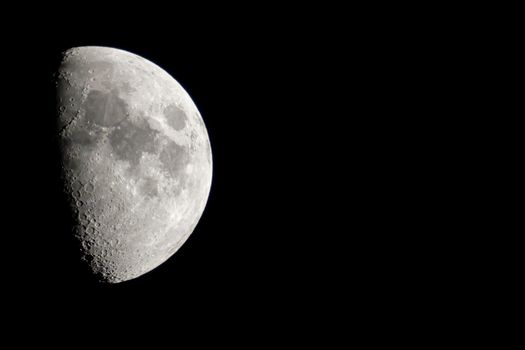 Quarter Moon- 1 week after the New Moon, the moon will revolve around the world about 1 in 4 of its orbit. We will see half of the sun-exposed side