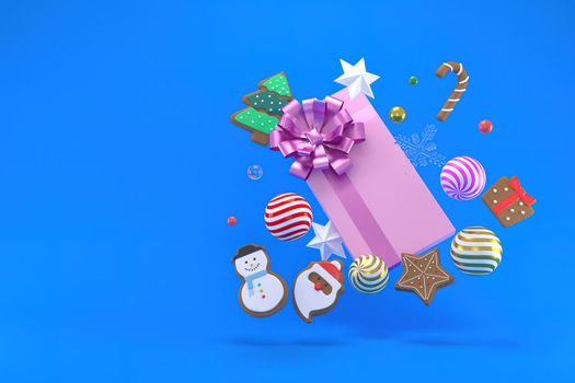 3d illustration for new year holidays and Christmas