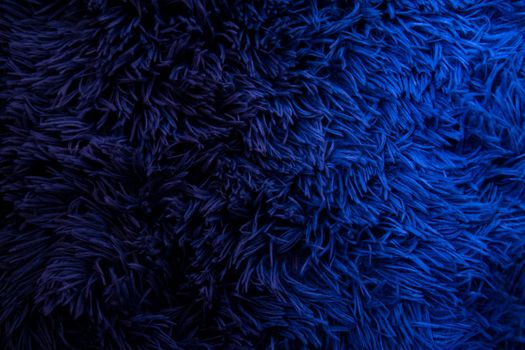 Hairy blue background. hairy texture with voluminous effect. With hard shadows.