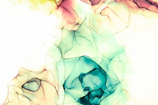 Marble ink abstract art from exquisite original painting for abstract background . Painting was painted on high quality paper texture to create smooth marble background pattern of ombre alcohol ink .