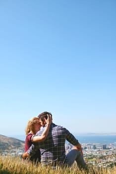 Thanks for this. an affectionate young couple enjoying a day outdoors