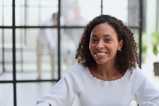 Beautiful smiling African ethnicity businesswoman