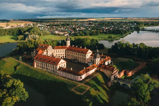 Medieval castle in Nesvizh, Minsk Region, Belarus