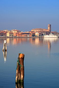 View of Chioggia, little town in the Venice lagoon