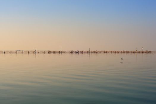 View of Chioggia in the Venice lagoon