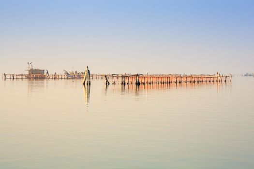 View of Chioggia in the Venice lagoon