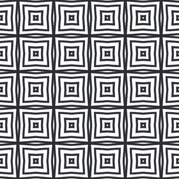 Medallion seamless pattern. Black symmetrical kaleidoscope background. Watercolor medallion seamless tile. Textile ready magnificent print, swimwear fabric, wallpaper, wrapping.