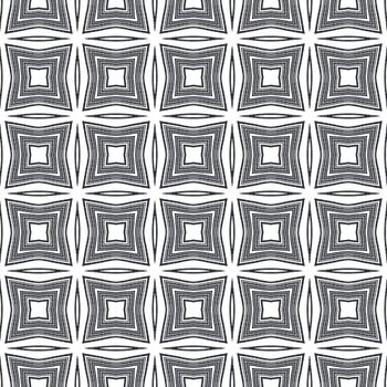 Arabesque hand drawn pattern. Black symmetrical kaleidoscope background. Oriental arabesque hand drawn design. Textile ready fancy print, swimwear fabric, wallpaper, wrapping.