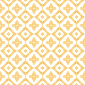 Textured stripes pattern. Yellow symmetrical kaleidoscope background. Trendy textured stripes design. Textile ready comely print, swimwear fabric, wallpaper, wrapping.