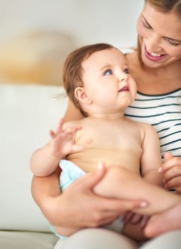 I made a wish and you came true. a mother bonding with her adorable baby girl