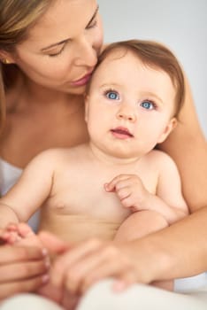 Their bond knows no bounds. a mother bonding with her adorable baby girl