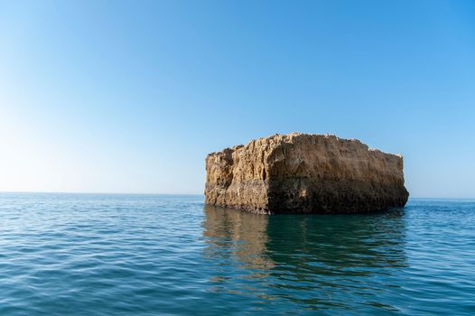 Pedra do Sal, Rock formations on the Algarve coast in Portugal