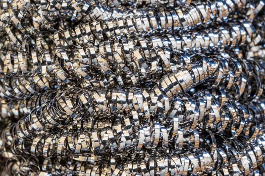 Detailed close up of spiral scourer