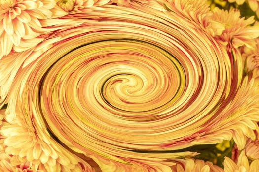 Circle lines background. Colorful rotating illustration