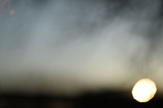Abstract blur sunset texture background. Real amazing panoramic sunrise or sunset sky with colorful clouds. Gradient color.