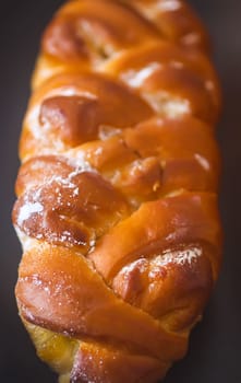 Freshly baked sweet cinnamon buns.