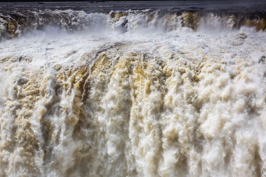 Dramatic Iguacu falls on Argentina Side from southern Brazil side, South America