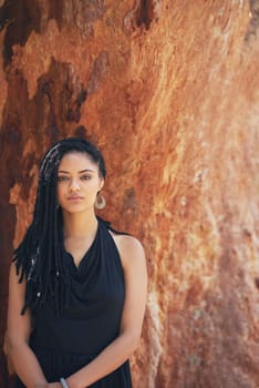 Natural beauty at its best. Portrait of an attractive young woman posing outdoors