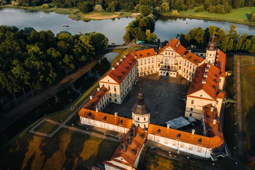 Medieval castle in Nesvizh, Minsk Region, Belarus