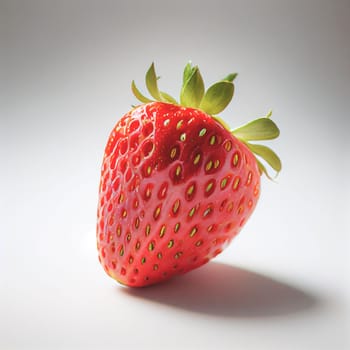 Strawberry fruit isolated on white background.