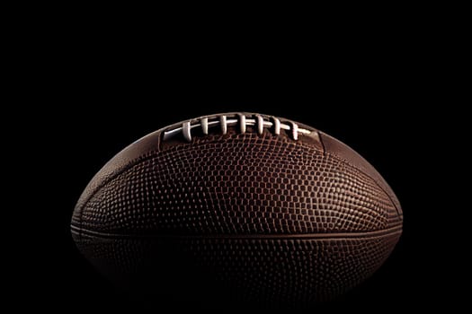 Close up of an American football on dark background. Super bowl. Wallpaper