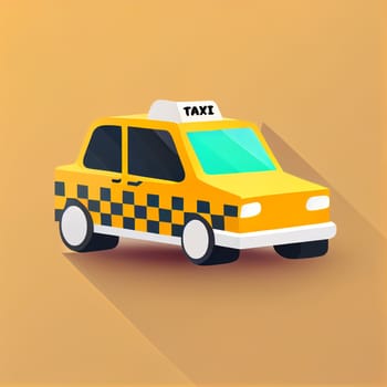 Modern flat design of Transport public transportable taxi for transportation in city. illustration flat style.