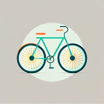 Modern flat design of Transport public transportable bicycle for transportation in city. illustration flat style.