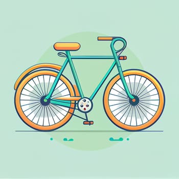 Modern flat design of Transport public transportable bicycle for transportation in city. illustration flat style.