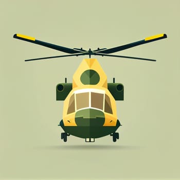 Modern flat design of Transport public transportable helicopter for transportation in city. illustration flat style.