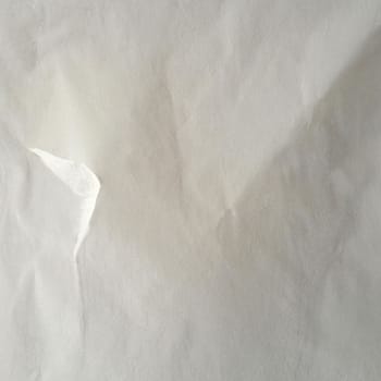 White crumpled background paper texture. High quality background and copy space for text.