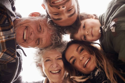 Family will always be there to cheer you up. Three generations of family enjoying a day out in the park together