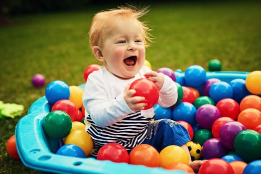 I never want to leave this place. an adorable little boy playing in the backyard