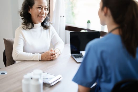 Portrait of a female doctor holding a patient clipboard to discuss and analyze the patient's condition before treating