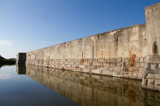 Fort Zachary Taylor moat at the National Historic State Park, Key West, Florida, United States