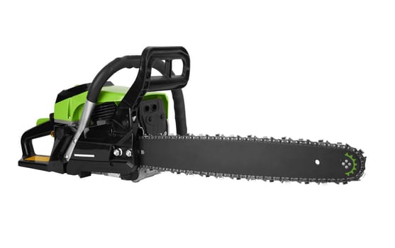 Chainsaw isolated on a white background