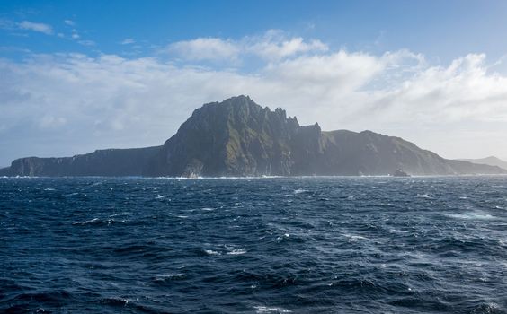 Rocky cliffs form Cape Horn on Hornos Island in Chile