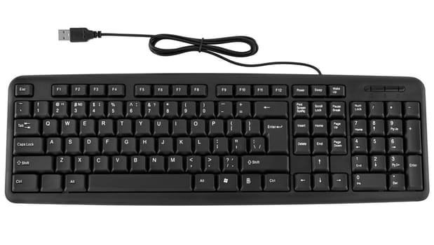 keyboard for computer, accessories for pc, white background